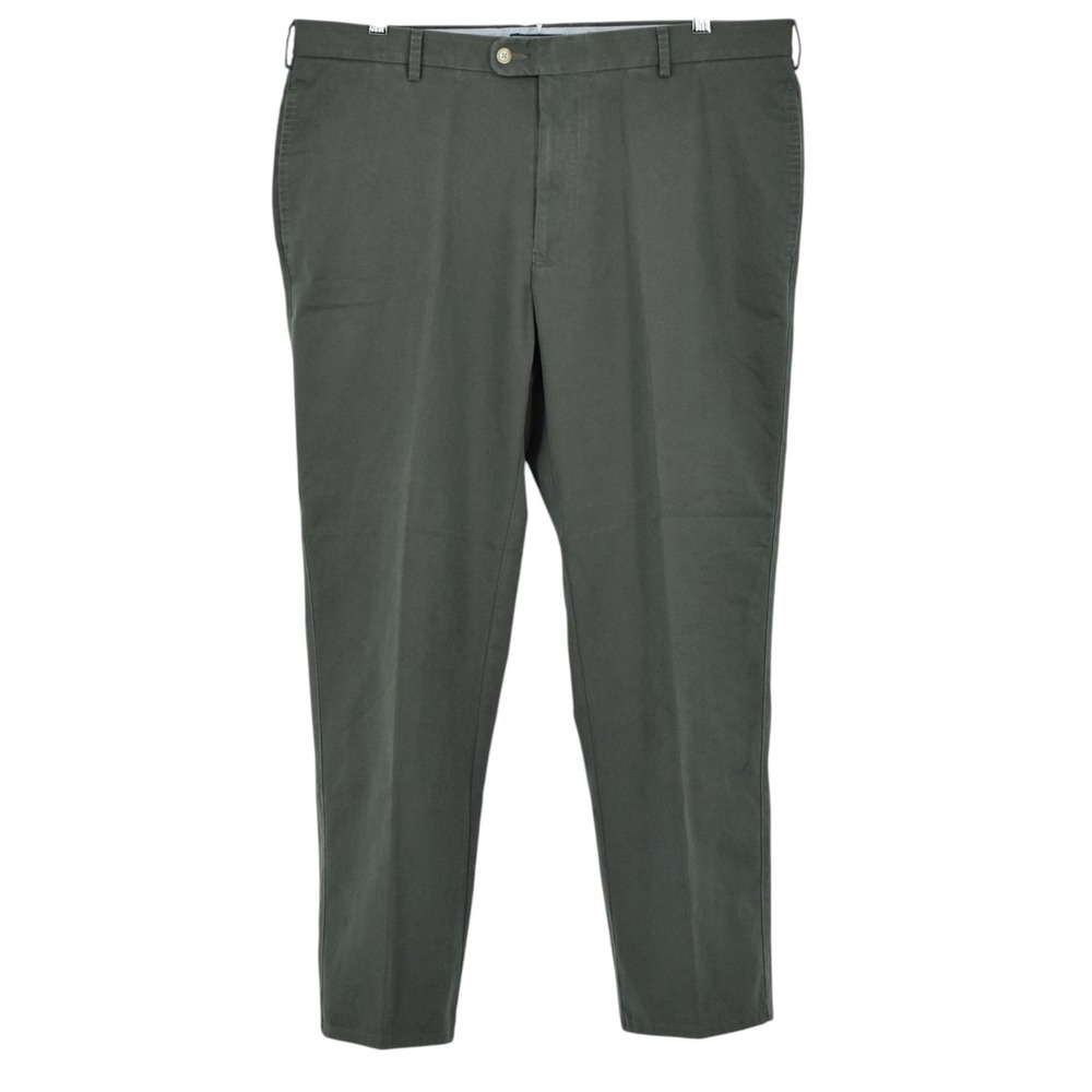 Peter Millar Crown Mens 38 Chino Pants Light Forest Green Pima Cotton Twill Peru
